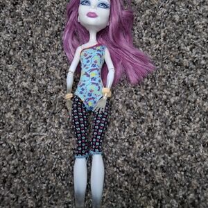 Monster High Doll Spectra  with Pink Hair and Blue Outfit